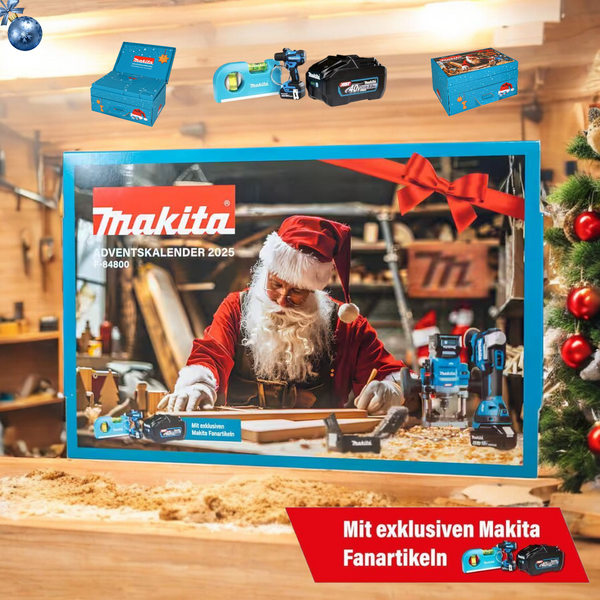 Makita Adventskalender 2025 für Männer mit 24 Werkzeug-Überraschungen - Perfekter Weihnachtskalender für Heimwerker und Handwerker